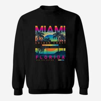 Miami Beach I Love Miami Miami Graphic Design Sweat Shirt - Seseable