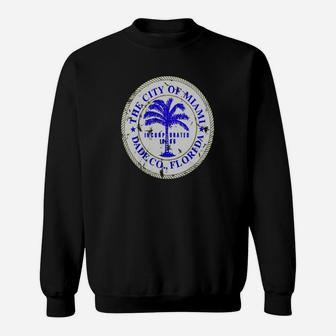 Miami Florida City Seal State Home Pride Dade County T-shirt Sweatshirt - Seseable
