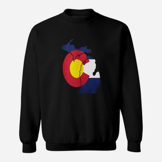 Michigan Colorado Funny Pride Flag Apparel Kids Shirts Sweatshirt - Seseable