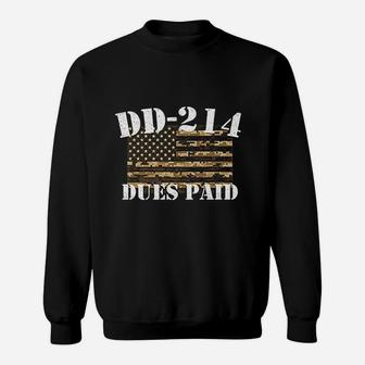 Military Dd-214 Apparel Vintage Dd214 Dues Paid Sweat Shirt - Seseable