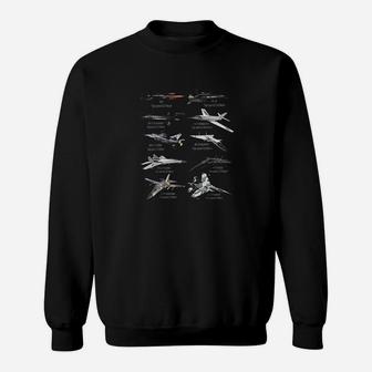 Militarys Fastest Jet Fighters Aircraft Plane Of The World Sweat Shirt - Seseable