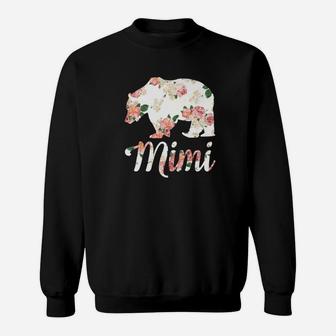 Mimi Bear Floral Family Christmas Matching Gift Sweat Shirt - Seseable