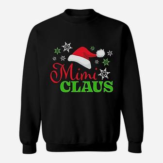 Mimi Claus With Christmas Santa Hat Sweat Shirt - Seseable