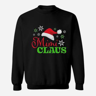 Mimi Claus With Christmas Santa Hat Sweat Shirt - Seseable