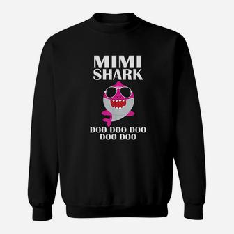 Mimi Shark Doo Doo Funny Mothers Day Mimi Sweat Shirt - Seseable
