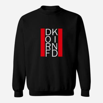 Modernes Grafik-Sweatshirt mit Buchstabendesign, Schwarz - Seseable