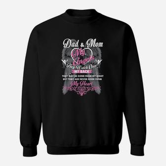 Mom And Dad In Heaven Forever My Angels Memorial Of Parents Sweat Shirt - Seseable