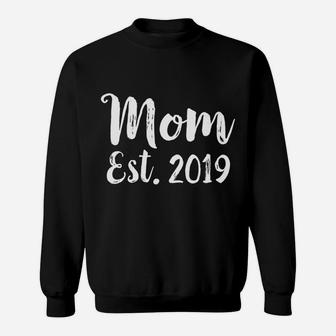 Mom Est 2022 Gift Mothers Day New First Time Mommy Sweat Shirt - Seseable