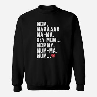Mom Mama Funny Letter birthday Sweat Shirt - Seseable