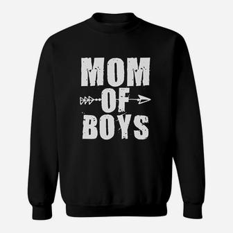 Mom Of Boys Cute Motherhood Mothers Day Sweat Shirt - Seseable