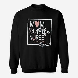 Mom Wife Nurse Gift For Women Sweat Shirt - Seseable