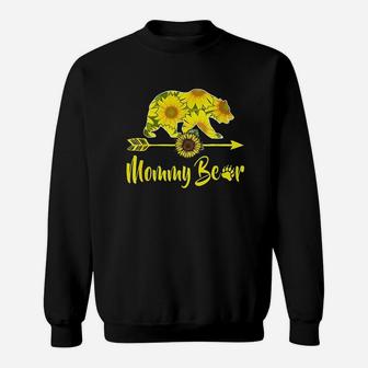 Mommy Bear Sunflower Sweat Shirt - Seseable