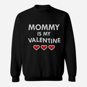 Mommy Is My Valentine Children's Valentine's Day Cute Sweat Shirt - Seseable