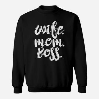 Mommy Life Wife Mom Boss s Mother Mama Women Gifts Sweat Shirt - Seseable