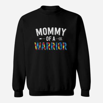 Mommy Of A Warrior Sweat Shirt - Seseable
