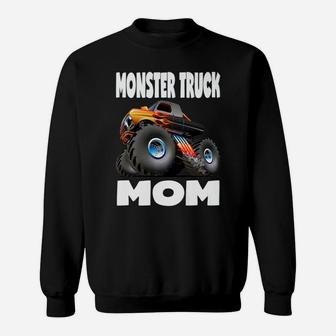 Monster Truck Mom Retro Big Trucks Mothers Sweat Shirt - Seseable