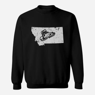 Montana Snowmobile Racing Shirt Snowmachine Shirt Sweatshirt - Seseable