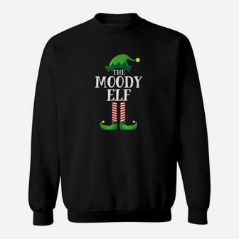 Moody Elf Matching Family Group Christmas Party Sweat Shirt - Seseable