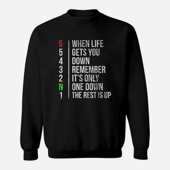 Motorbike Motorcycle Gears When Life Gets You Down Sweat Shirt | Seseable UK