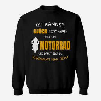 Motorradfahren Ist Glück Sweatshirt - Seseable