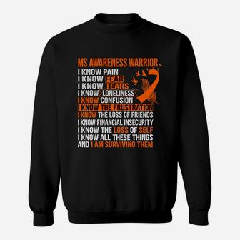 Ms Awareness Support Ms Awareness Warrior Sweat Shirt - Seseable