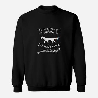 Münsterländer Sweatshirt für Hunde-Liebhaber, Einhorn-Design Alternativ - Seseable