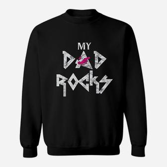 My Dad Rocks Guitar Sweat Shirt - Seseable