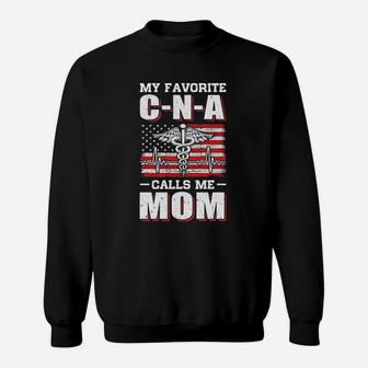 My Favorite Cna Calls Me Mom Sweat Shirt - Seseable