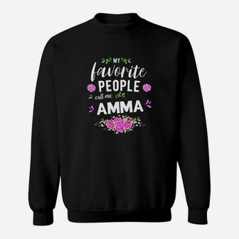 My Favorite People Call Me Amma Icelandic Grandma Sweatshirt - Seseable