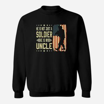 My Uncle Is A Soldier Hero Proud Army Nephew Niece Military Sweat Shirt - Seseable