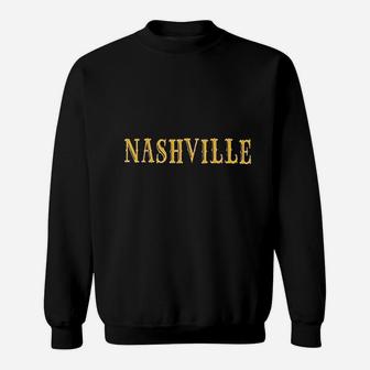 Nashville Tennessee Retro Vintage Travel Graphic Sweat Shirt - Seseable