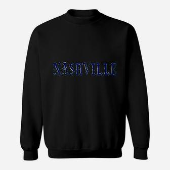 Nashville Tennessee Retro Vintage Travel Sweat Shirt - Seseable