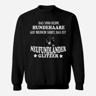 Neufundländer Glitzer-Hundehaar Lustiges Sweatshirt, Witziges Haustier-Oberteil - Seseable