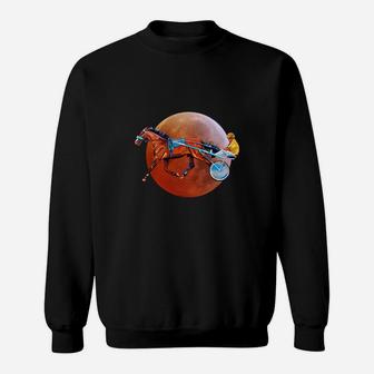Never Underestimate An Old Man Who Loves Harness Racing Moon Blood Sweatshirt - Seseable