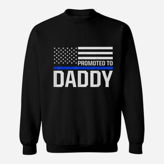 New First Time Dad To Be Police Law Enforcement Daddy Sweat Shirt - Seseable