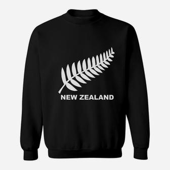 New Zealand Retro Soccer Rugby Kiwi Fern Crest Sweatshirt - Seseable