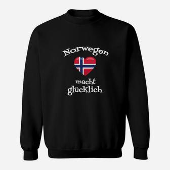 Norwegen Macht Glücklich Sweatshirt - Seseable