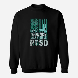 Not All Wounds Are Visible Ptsd Sweatshirt - Seseable