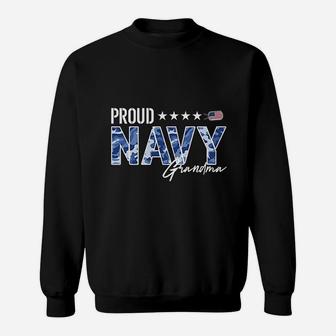 Nwu Proud Navy Grandma For Grandmothers Of Sailors Sweat Shirt - Seseable