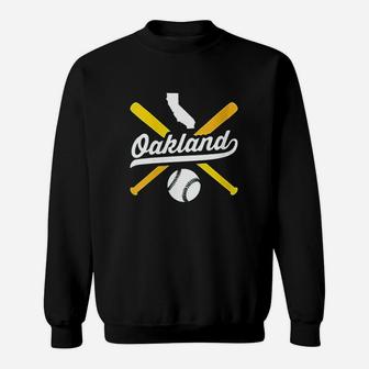 Oakland Baseball Vintage Sweat Shirt - Seseable