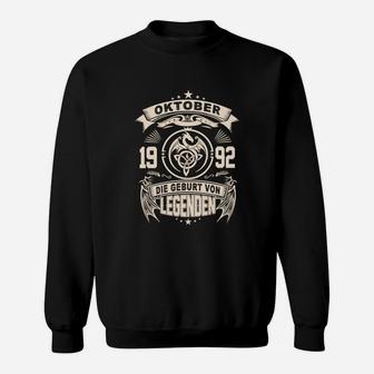 Oktober 1992 Legenden Geburtstag Sweatshirt, Retro Geschenkidee - Seseable