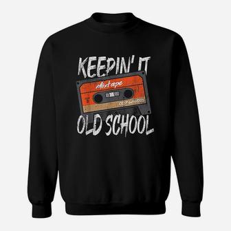 Old School Hip Hop 80s 90s Vintage Mixtape Cassette Tape Sweat Shirt - Seseable