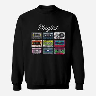 Old School Hip Hop Dj Mixtape Vintage Retro Cassette Sweat Shirt - Seseable