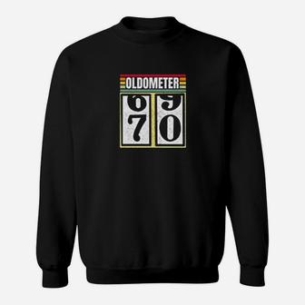 Oldometer 69-70 Years Old Automotive Enthusiasts Bday Sweat Shirt - Seseable