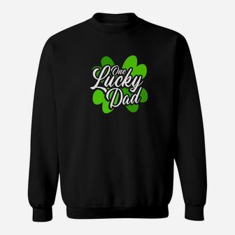 One Lucky Dad Fathers Day Gifts Premium Sweat Shirt - Seseable
