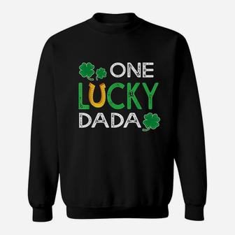 One Lucky Dada St Patricks Day, dad birthday gifts Sweat Shirt - Seseable
