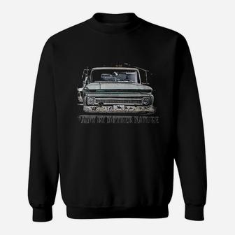 Paint By Mother Nature American Farm Truck Sweat Shirt - Seseable