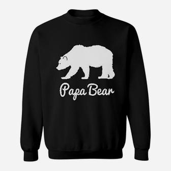 Papa Bear And Baby Bear Sweat Shirt - Seseable