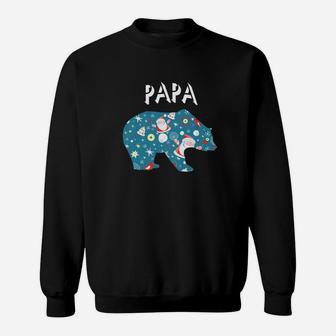 Papa Bear Christmas Matching Family Christmas Gifts Sweat Shirt - Seseable