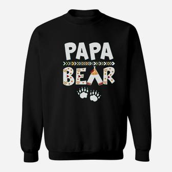 Papa Bear Dad Fathers Day Love, best christmas gifts for dad Sweat Shirt - Seseable